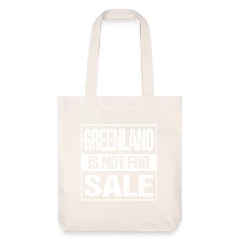 Greenland Is Not For Sale - Stanley/Stella recycelter Heavyweight Stoffbeutel - Naturweiß - Vorne