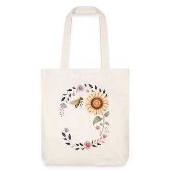 Facilement distrait par les abeilles et les fleurs - Tote bag épais recyclé Stanley/Stella - blanc cassé - Devant
