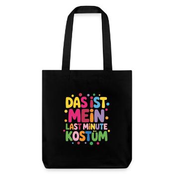 Karneval Kostüm  - Stanley/Stella recycelter Heavyweight Stoffbeutel - Schwarz - Vorne