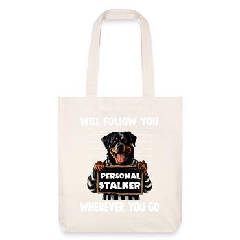 Dictons de chiens Cadeau du propriétaire de chien Promenée de chien Rotti - Tote bag épais recyclé Stanley/Stella - blanc cassé - Devant