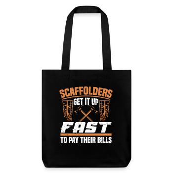  Scaffold Installer Set Platform Construction - Stanley/Stella Heavyweight Recycled Tote Bag - black - Front