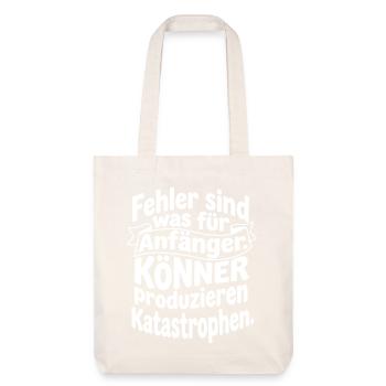 Könner produzieren Katastrophen - Stanley/Stella recycelter Heavyweight Stoffbeutel - Naturweiß - Vorne