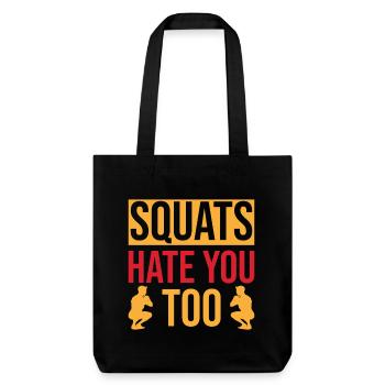 Les fanatiques de fitness détestent aussi les squats - Tote bag épais recyclé Stanley/Stella - noir - Devant