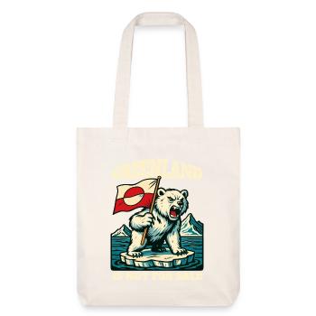 Greenland Is Not For Sale - Stanley/Stella recycelter Heavyweight Stoffbeutel - Naturweiß - Vorne