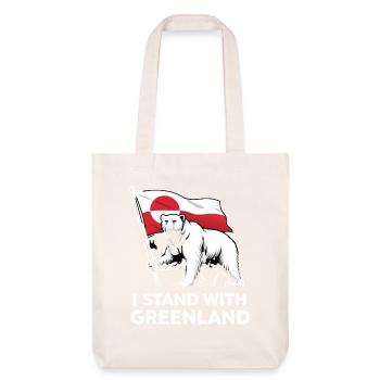 Greenland Polar Bear Flag - Stanley/Stella Heavyweight Recycled Tote Bag - natural white - Front