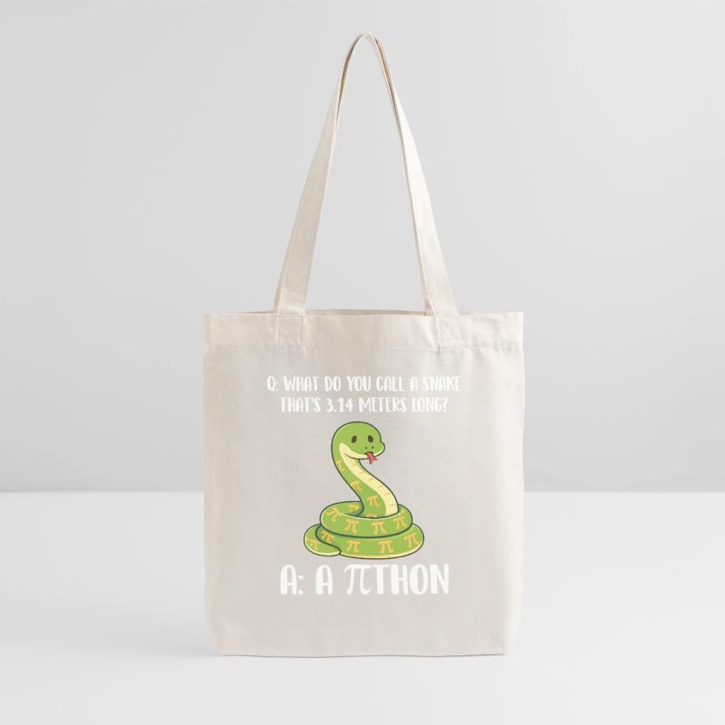 Blague sur le python de Pi Day de 3,14 mètres de long Tote bag épais recyclé Stanley/Stella