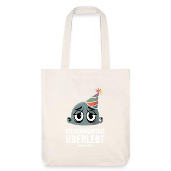 Le Lundi gras survit au carnaval de la gueule de bois édition 2026 - Tote bag épais recyclé Stanley/Stella - blanc cassé - Devant
