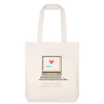 Deuil du patch | Ironie de l’Undertaker - Tote bag épais recyclé Stanley/Stella - blanc cassé - Devant