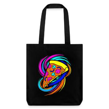 Tranche de pizza - Tote bag épais recyclé Stanley/Stella - noir - Devant