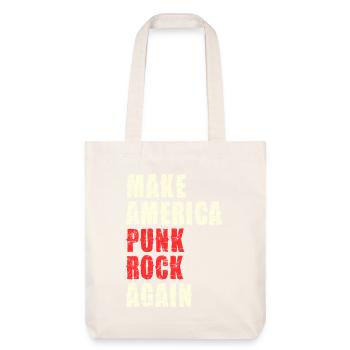 Punk Rock Revival Typo Print - Stanley/Stella Heavyweight Recycled Tote Bag - natural white - Front