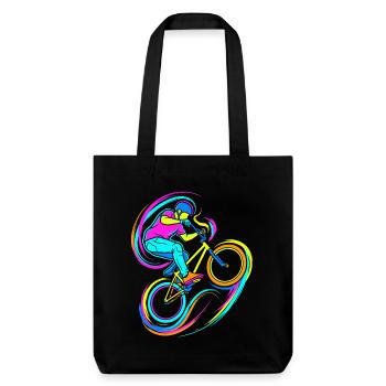BMX Rider - Stanley/Stella Heavyweight Recycled Tote Bag - black - Front