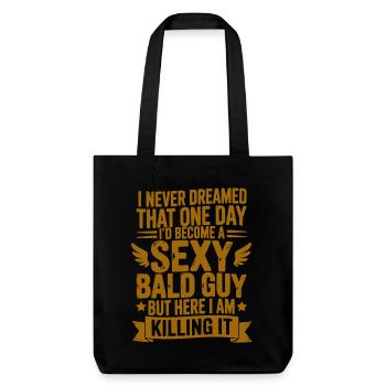 Sexy chauve qui cartonne - Tote bag épais recyclé Stanley/Stella - noir - Devant