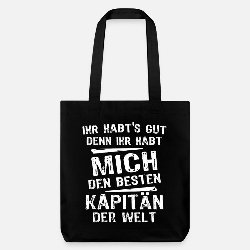 capitaine - Tote bag épais recyclé Stanley/Stella - noir