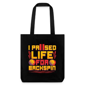 Golf Simulator I Paused Life For Backspin - Stanley/Stella Heavyweight Recycled Tote Bag - black - Front