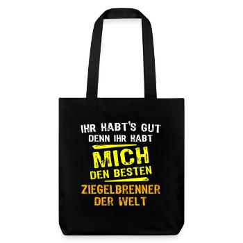 Brick Burner Gift - Stanley/Stella Heavyweight Recycled Tote Bag - black - Front
