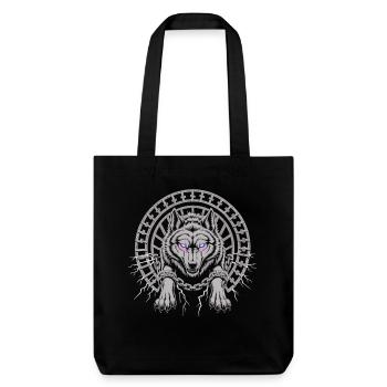 T-shirt Wolf Symbol – Motif de puissance de tête de loup - Tote bag épais recyclé Stanley/Stella - noir - Devant