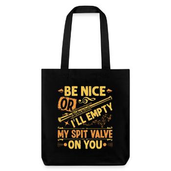  Piccoloist Spit Valve Marching Band Uniform - Stanley/Stella Heavyweight Recycled Tote Bag - black - Front