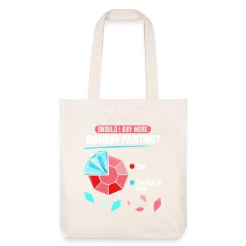 Collection de peinture de diamants Outils de stockage diamant - Tote bag épais recyclé Stanley/Stella - blanc cassé - Devant