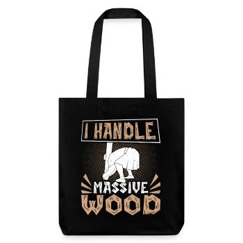  Scottish Highland Games I Handle Massive Wood - Stanley/Stella Heavyweight Recycled Tote Bag - black - Front