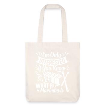 Marimbiste Musicien d’instruments de percussion - Tote bag épais recyclé Stanley/Stella - blanc cassé - Devant