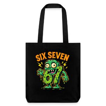 Six Seven 67 Humour d’horreur zombie Cerveau italien - Tote bag épais recyclé Stanley/Stella - noir - Devant