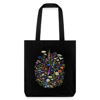 Wildflowers Flowers Flowers Natural Botanical Garden - Stanley/Stella Heavyweight Recycled Tote Bag - black - Front