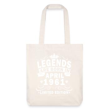 Anniversaire avril 1961 Épopée légendaire - Tote bag épais recyclé Stanley/Stella - blanc cassé - Devant