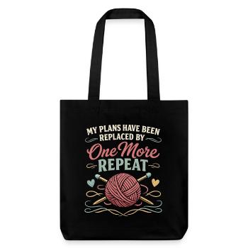 Another report | Knitting Humor - Stanley/Stella Heavyweight Recycled Tote Bag - black - Front