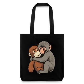 Baby Monkey Punch - Stanley/Stella Heavyweight Recycled Tote Bag - black - Front