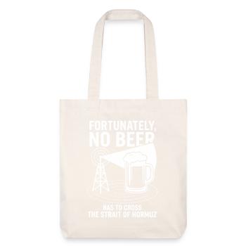 Heureusement, pas d’humour à la bière à la manière d’Hormuz - Tote bag épais recyclé Stanley/Stella - blanc cassé - Devant