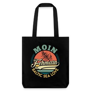 Île de Fehmarn MOIN FEHMARN MER BALTIQUE AMOUR Drôle - Tote bag épais recyclé Stanley/Stella - noir - Devant