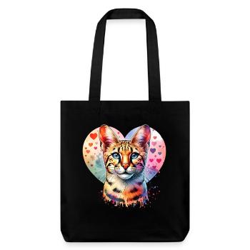 Savannah Cat - Stanley/Stella Heavyweight Recycled Tote Bag - black - Front