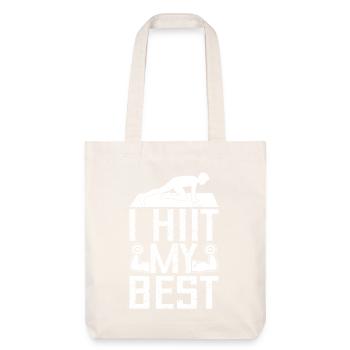 Gym Junkies I Hiit My Best Calisthenics Fitness - Stanley/Stella recycelter Heavyweight Stoffbeutel - Naturweiß - Vorne