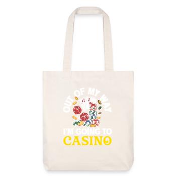 Aus Dem Weg Ich Gehe Ins Casino Würfel Poker - Stanley/Stella recycelter Heavyweight Stoffbeutel - Naturweiß - Vorne
