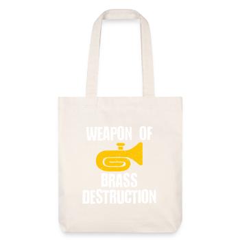 Destruction du laiton : Arme de laiton - Tote bag épais recyclé Stanley/Stella - blanc cassé - Devant