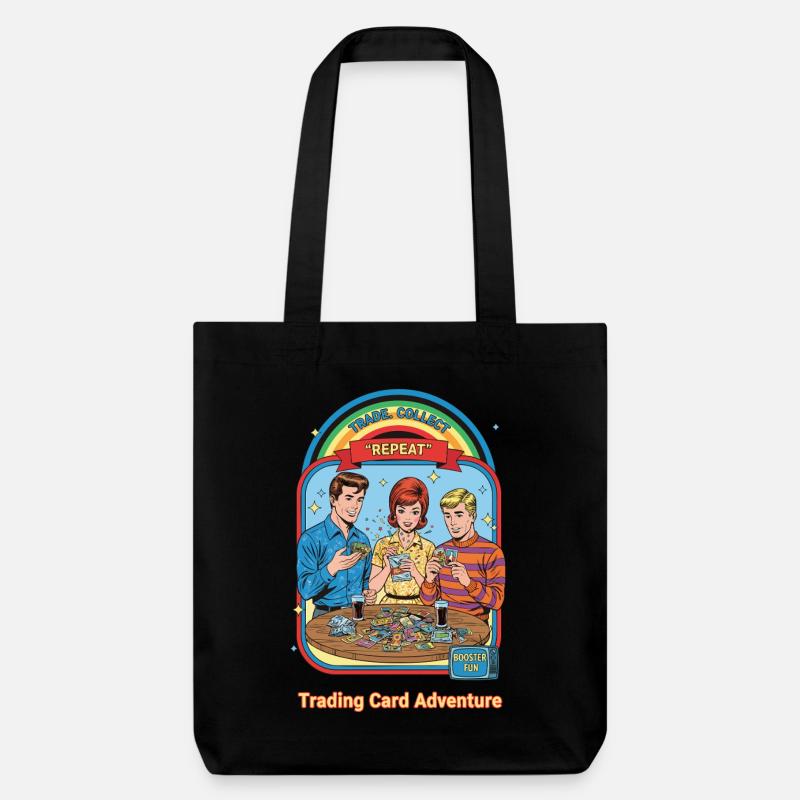 Échange Collecte, Aventure Répétée de Cartes à Collectionner - Tote bag épais recyclé Stanley/Stella - noir