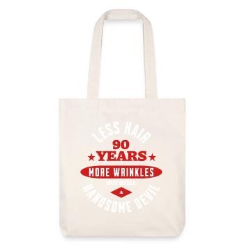 Le Beau Diable de 90 ans - Tote bag épais recyclé Stanley/Stella - blanc cassé - Devant