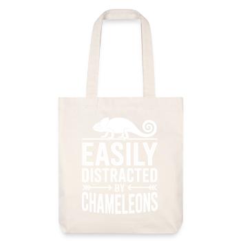Don des Caméléons Drôles de Caméléons - Tote bag épais recyclé Stanley/Stella - blanc cassé - Devant