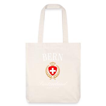 Couronne des armoiries Berne Suisse – Souvenir de voyage - Tote bag épais recyclé Stanley/Stella - blanc cassé - Devant