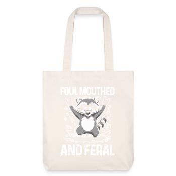 Panda Poubelle - Tote bag épais recyclé Stanley/Stella - blanc cassé - Devant