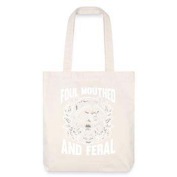 Panda Poubelle - Tote bag épais recyclé Stanley/Stella - blanc cassé - Devant