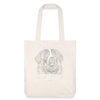 Chien de montagne bernois Meilleur ami Chien propriétaire de chiens - Tote bag épais recyclé Stanley/Stella - blanc cassé - Devant