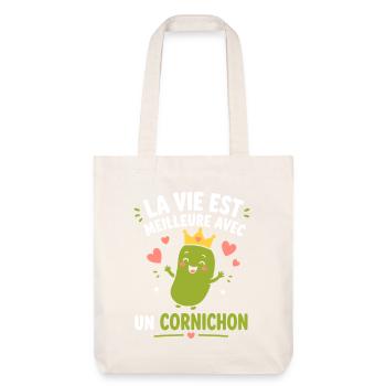Cornichon - Tote bag épais recyclé Stanley/Stella - blanc cassé - Devant