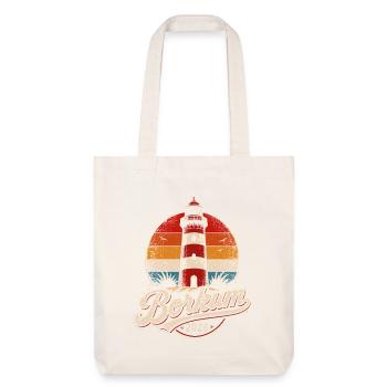 Lighthouse Borkum 2026 Rétro - Tote bag épais recyclé Stanley/Stella - blanc cassé - Devant
