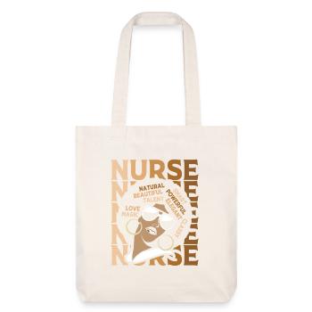 Emergency Nurse Afro - Stanley/Stella Heavyweight Recycled Tote Bag - natural white - Front