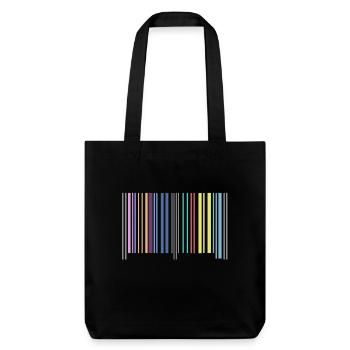 code à barres - Tote bag épais recyclé Stanley/Stella - noir - Devant