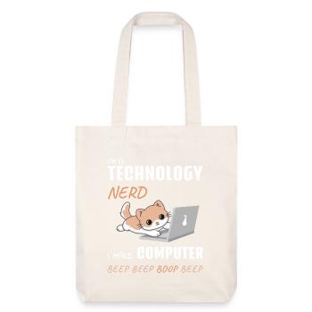 IT Computer Administrator Computerarbeit Geschenk - Stanley/Stella recycelter Heavyweight Stoffbeutel - Naturweiß - Vorne