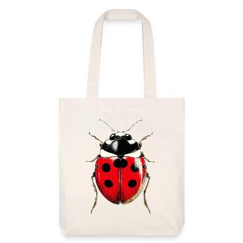 Ladybug Ladybug Insects Colorful Cute Ladybugs - Stanley/Stella Heavyweight Recycled Tote Bag - natural white - Front