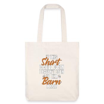 Cheval Propriétaire Chemise d’écurie Cheval Écurie Fumier de cheval - Tote bag épais recyclé Stanley/Stella - blanc cassé - Devant