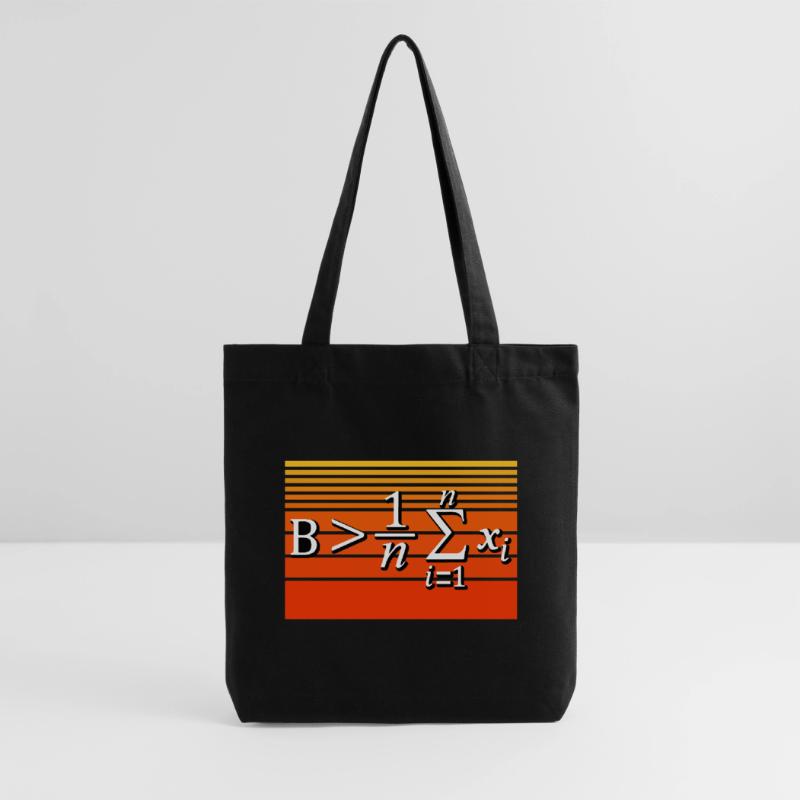 Math Pun – Be Greater Than Average Stanley/Stella Heavyweight Recycled Tote Bag